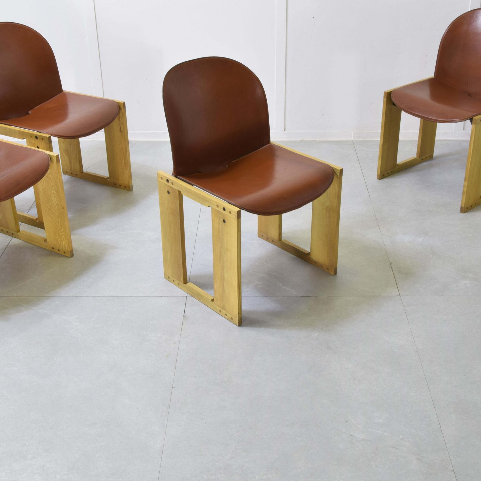 Furniture Afra Tobia Scarpa Dialogo Set Of Four Dialogo Chairs 1970s. photo