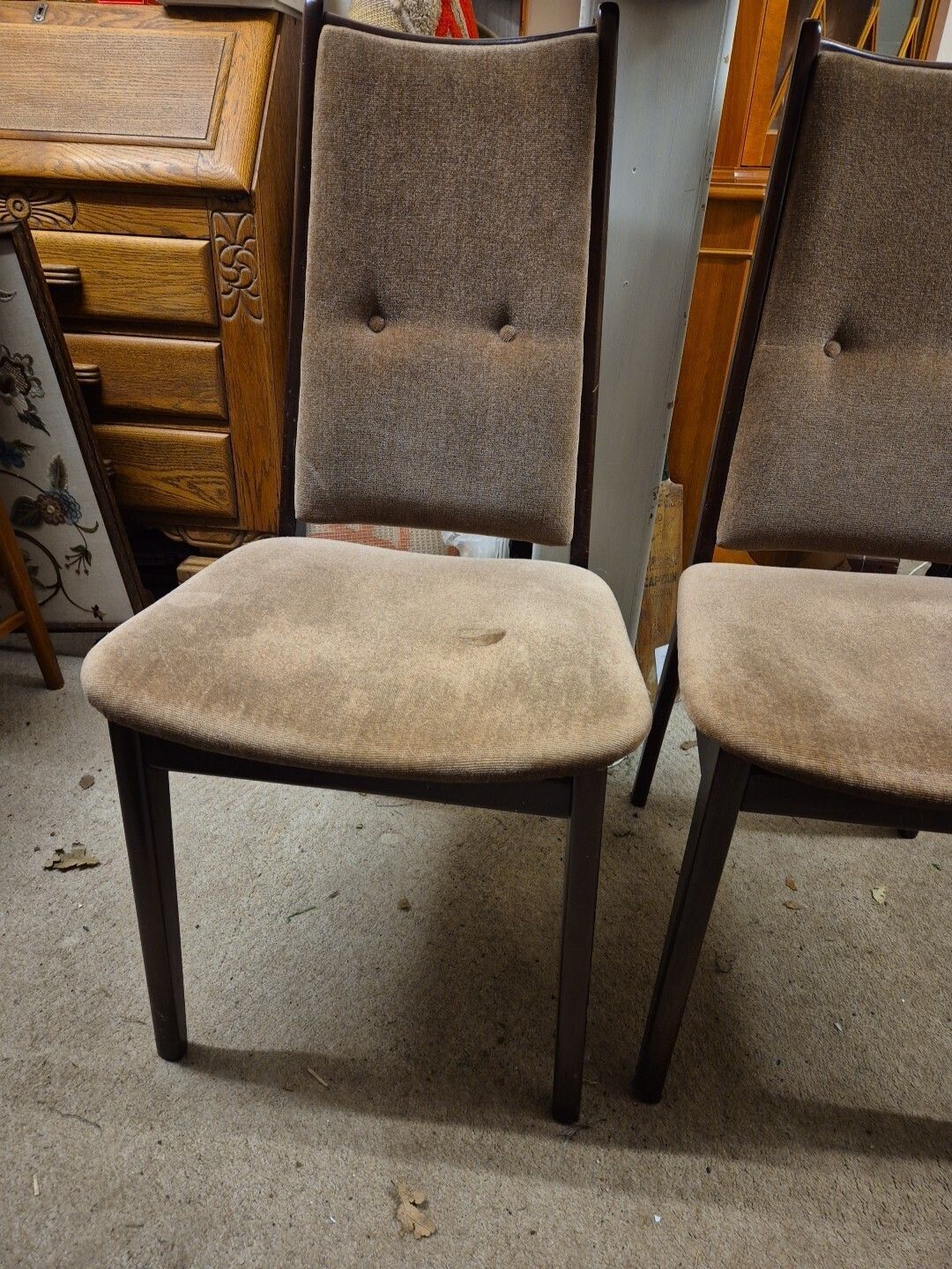 Pair Of Vintage, Mid Century Dining Chairs photo furniture