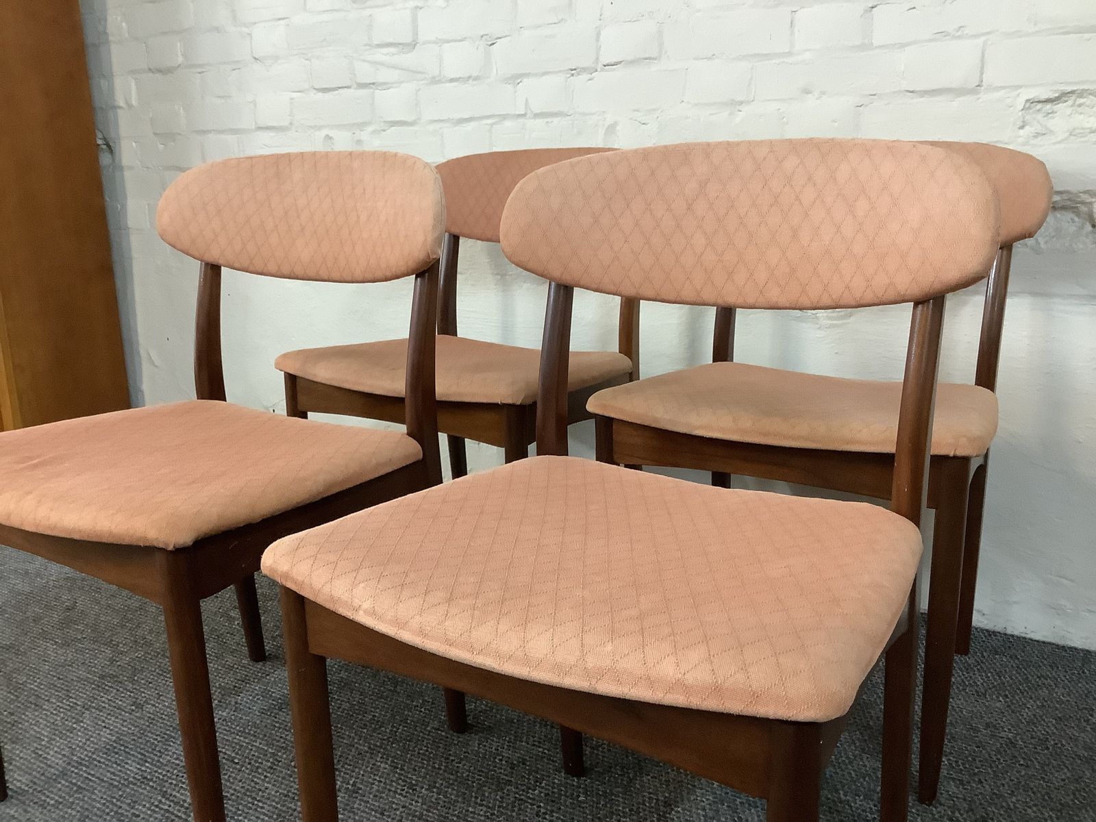 Set Of Four Greaves & Thomas Teak Dining Chairs. Produced London 1950s. photo Furniture