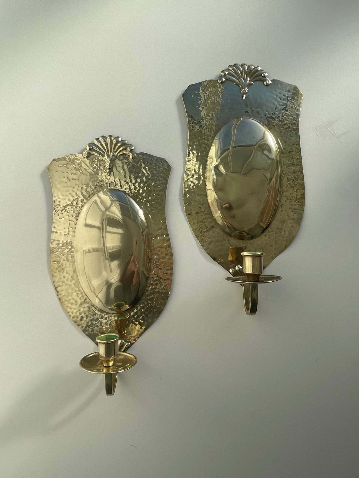 Pair Of Swedish Brass Sconces By Knut Eriksson, Eskilstuna photo furniture