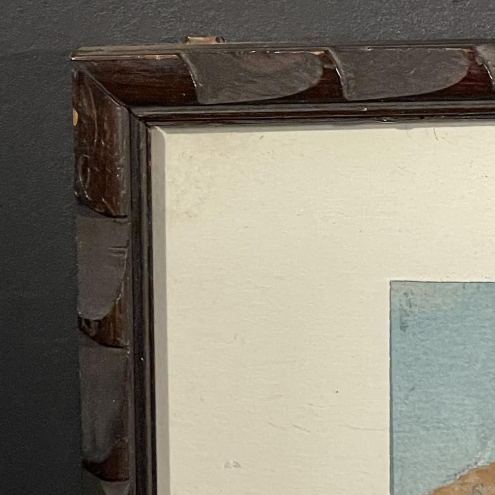 photo furniture Jules Van De Leene, Marine Liner At Dock, Jaren 1920, Gouache
