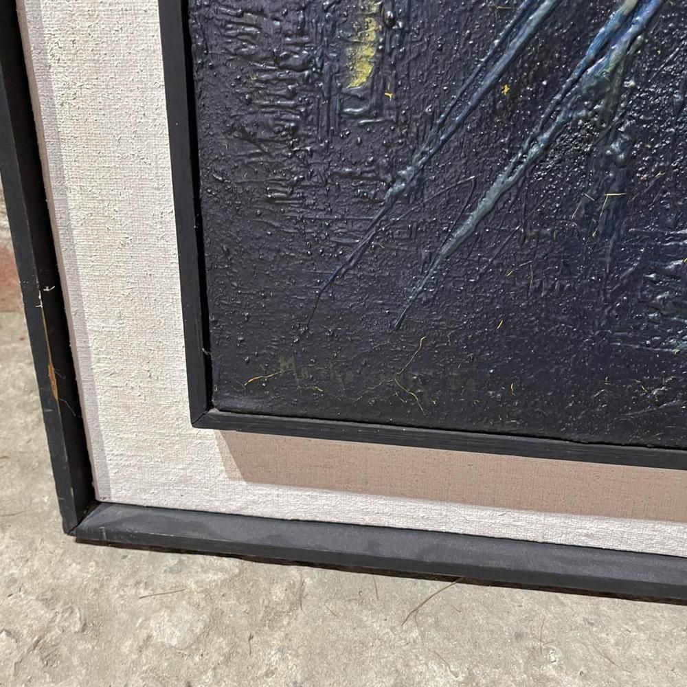 Erwin Mackowiak, Abstracte Compositie, Olie Op Paneel, Jaren 1960 photo buy
