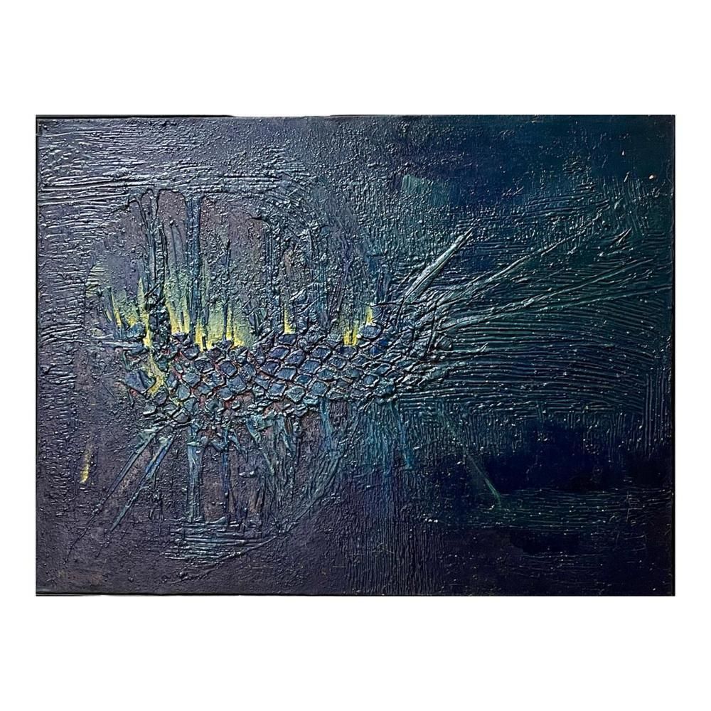 photo for sale Erwin Mackowiak, Abstracte Compositie, Olie Op Paneel, Jaren 1960