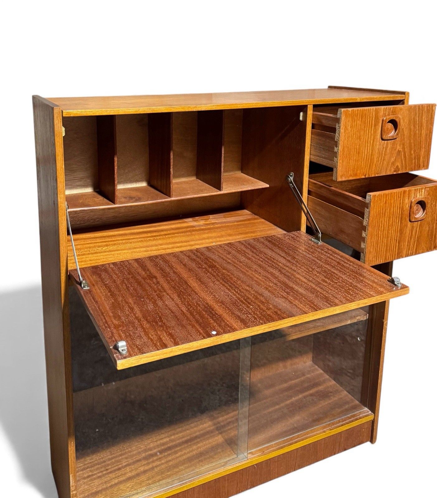 Turnidge Teak Bookcase Desk Mid Century Retro C1960s photo for sale