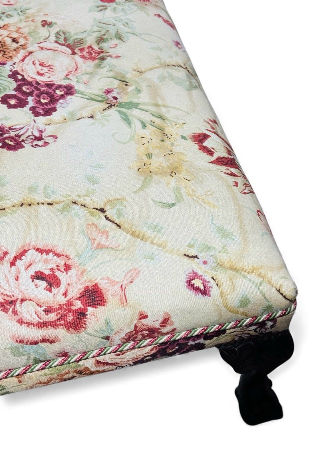 Antique Walnut Armchair Crimson Damask Upholstery Art Deco Style Alfred Allen photo Furniture