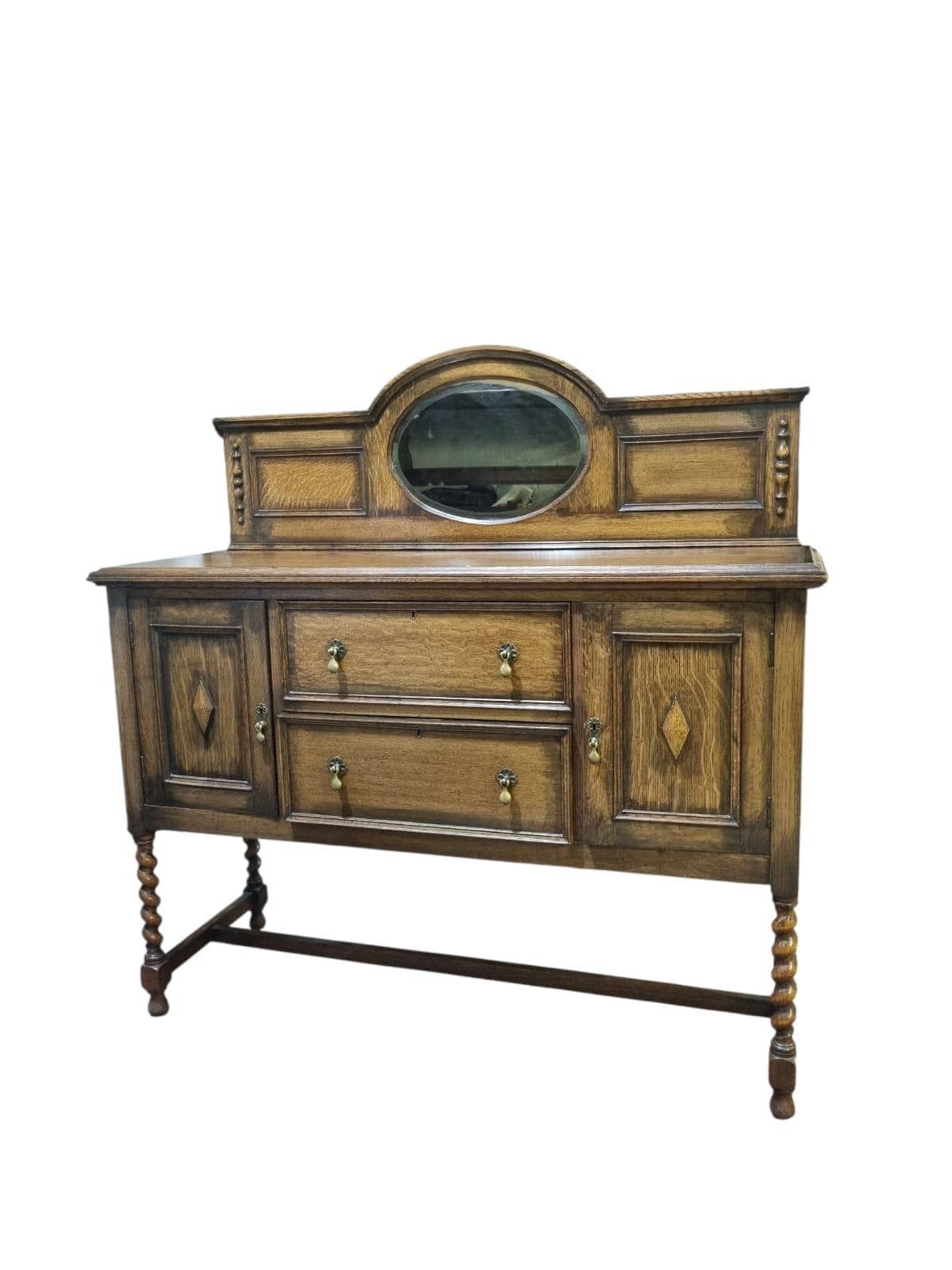 Antique Oak Sideboard With Mirror Back / Early 20th Century / Free Delivery photo furniture