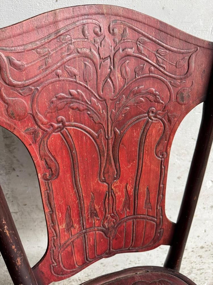 Art Nouveau Chairs By Jacob & Josef Kohn, 1890s, Set Of 4 photo for sale