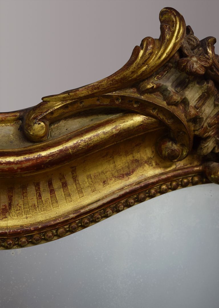 photo furniture French Louis Philippe Gilt Mirror With Cartouche