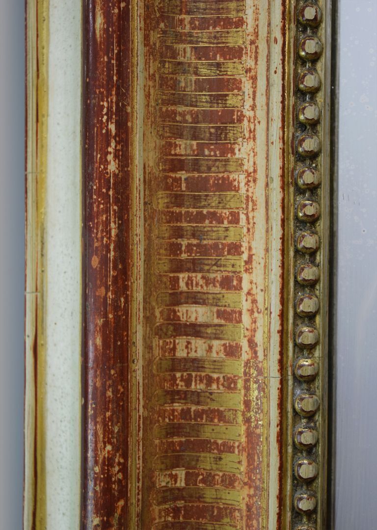 Home Decor French Louis Philippe Gilt Mirror With Cartouche photo