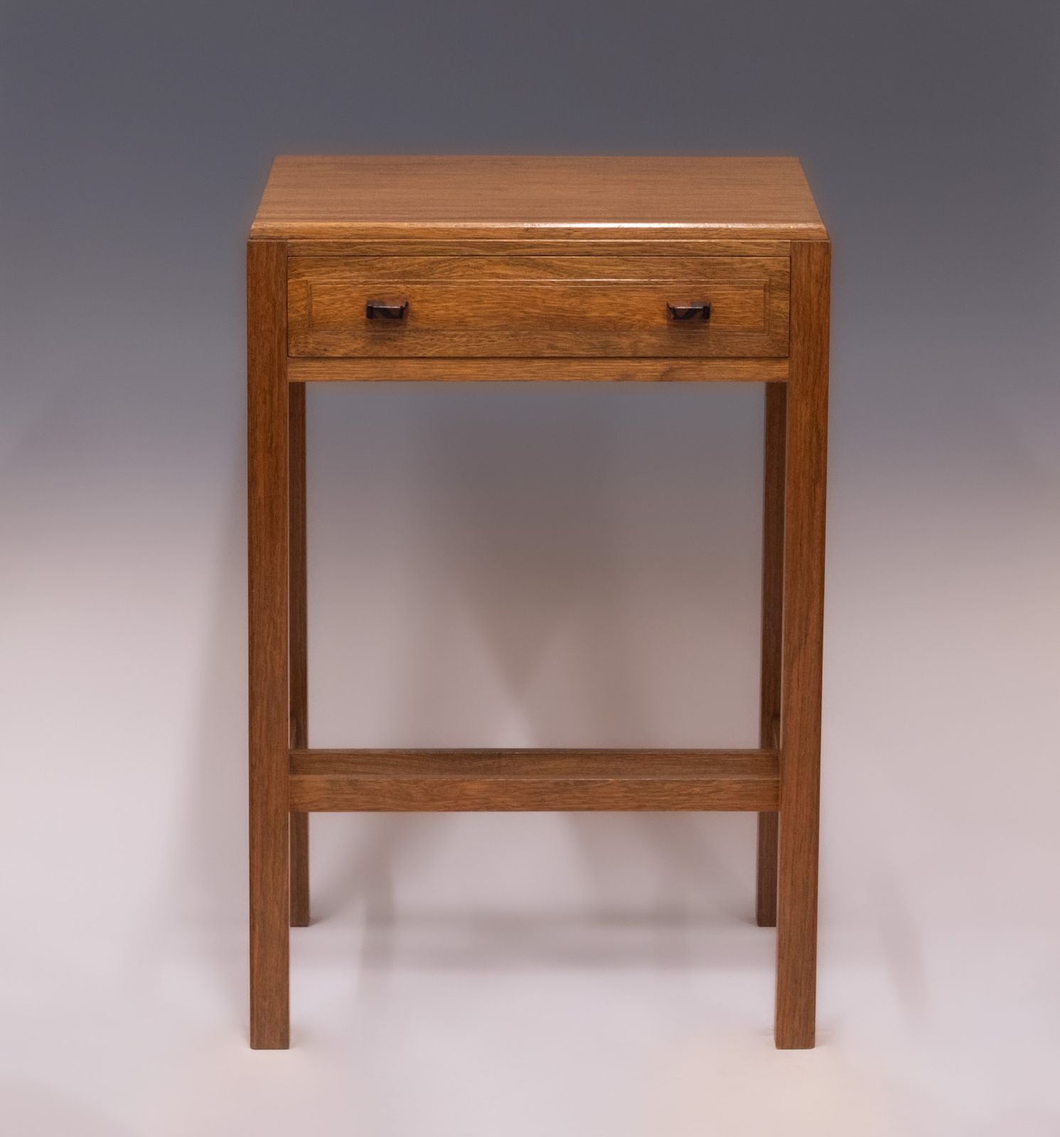 1930s Cotswold School Walnut & Ebony Side Table With Drawer photo vinterior