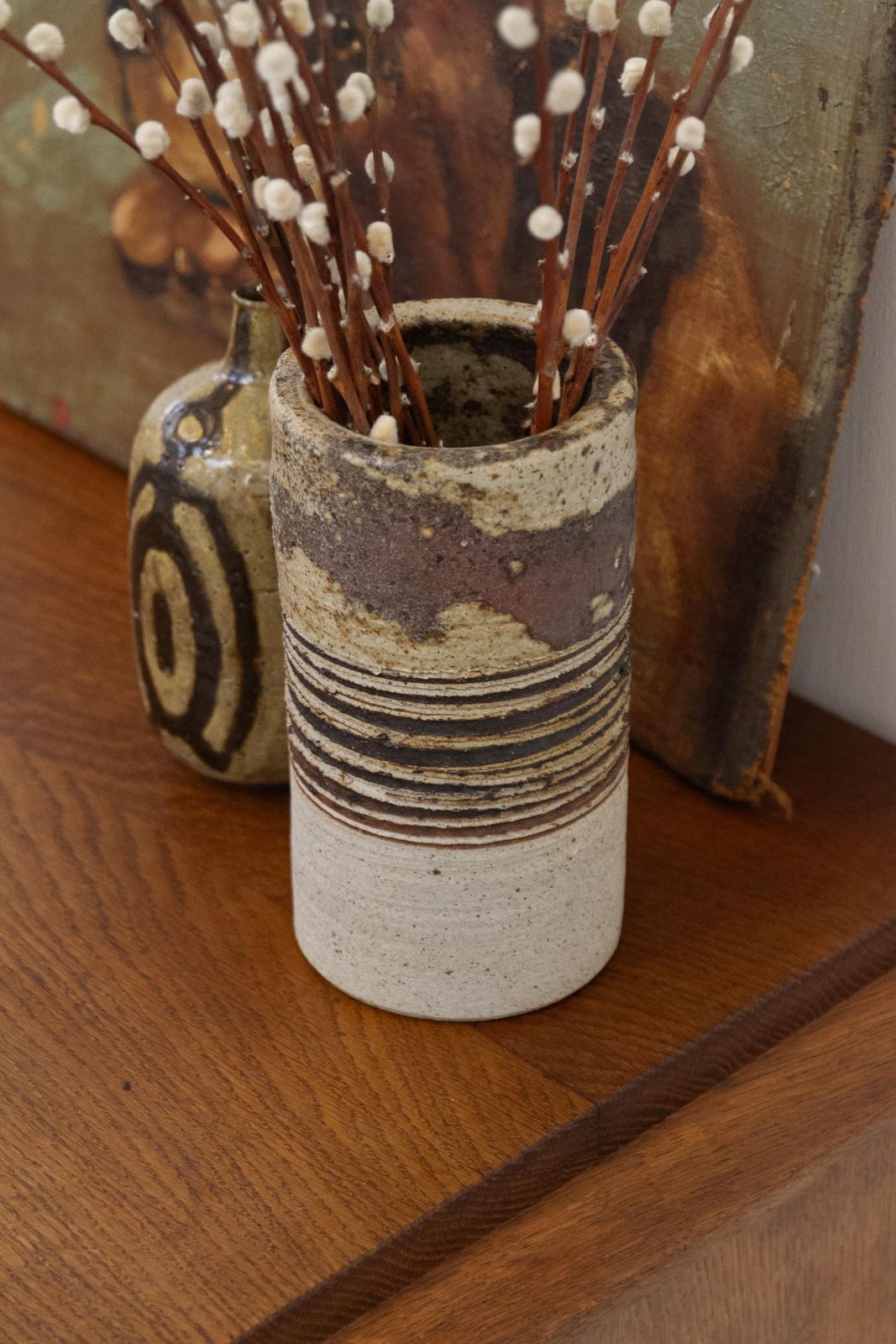 photo vinterior Danish Mcm Stoneware Vase By Tue Poulsen, 1960s.