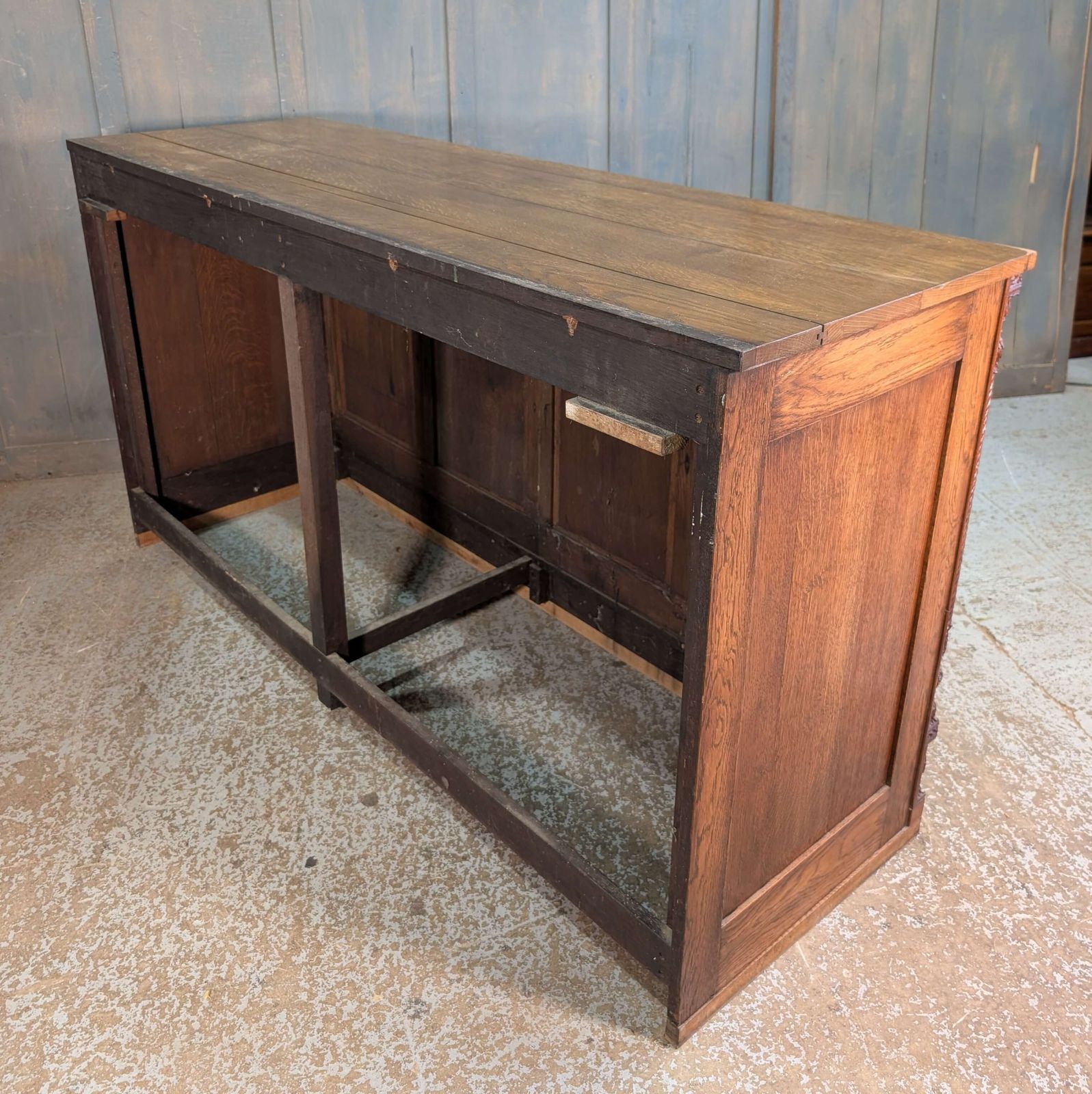 Good Size Oak Altar With Carved Details From Burrswood Prayer Chapel photo for sale