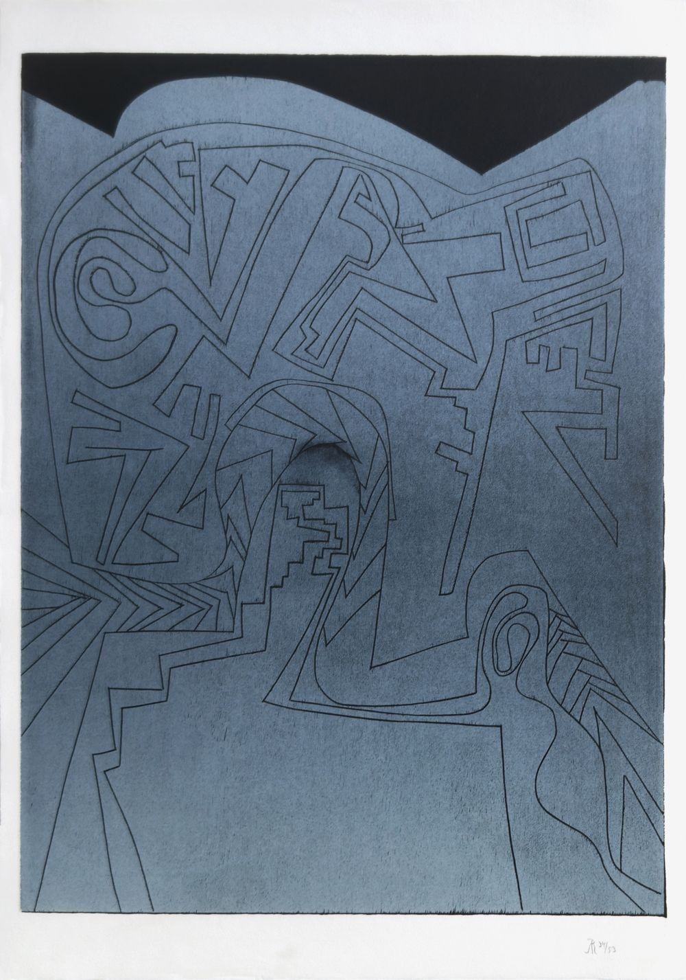 Robert Muller (1920 2003) Original Signed Justified Wood Engraved In Pencil 1972
