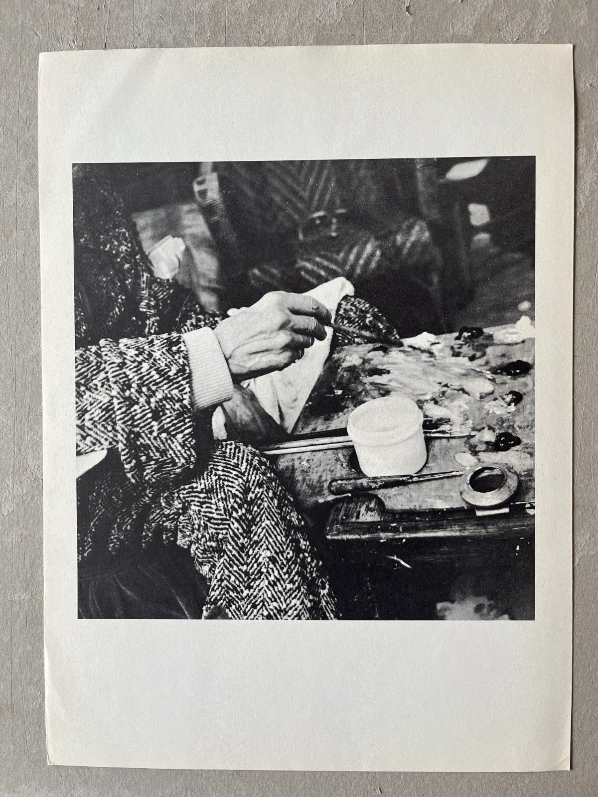 Georges Braque Heliogravure Behind The Mirror 1967 38x28cm Braque à L'atelier