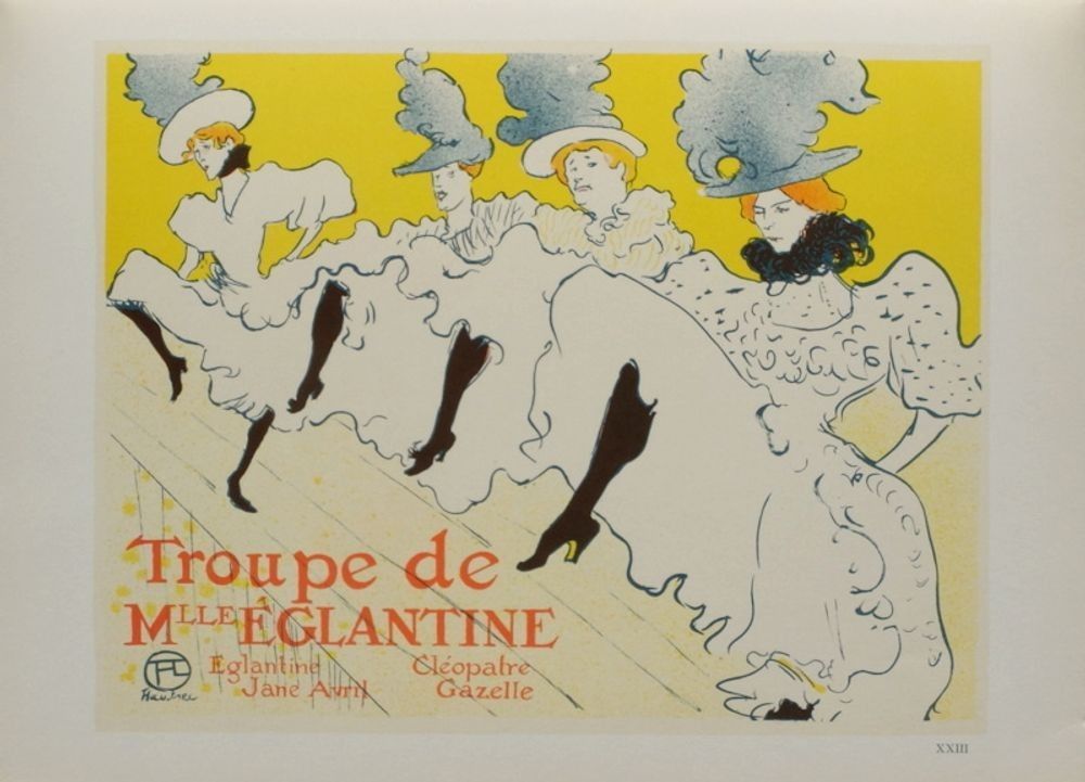 Henri Toulouse Lautrec Eglantine Lithograph Signed Plate Mourlot 1967