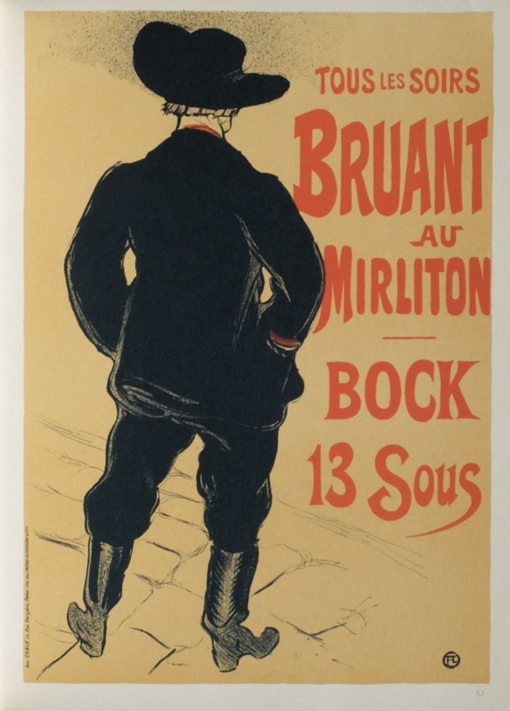 Henri Toulouse Lautrec Mirliton Lithograph Signed Plate Mourlot 1967