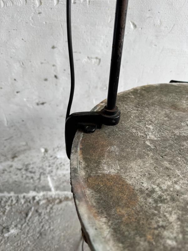 Vintage Industrial Black Screw On Lamp, 1950s photo vintage