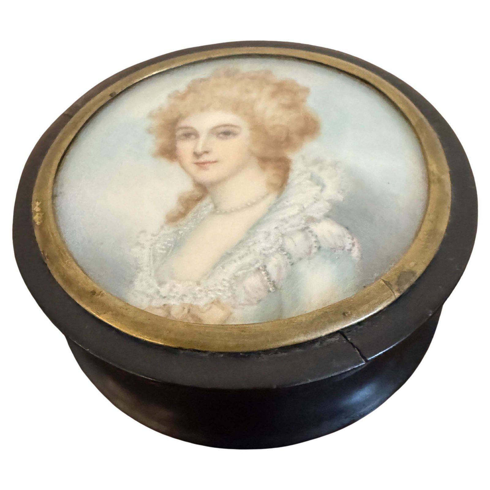 18th Century Portrait Miniature   Style Of Richard Cosway (1742  1821)