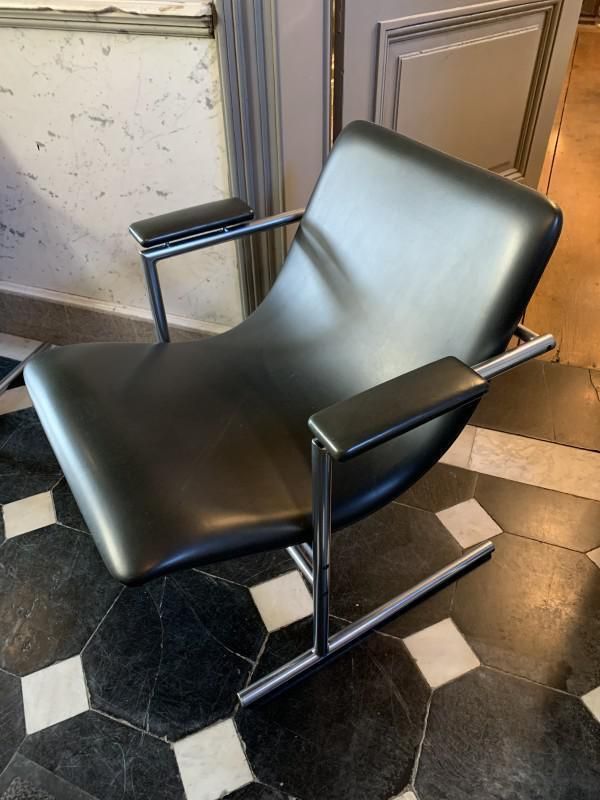 Verchroomde Metalen Fauteuils Van Rudi Verelst Oslo Voor Novalux, Jaren 1970, Set Van 4 photo for sale
