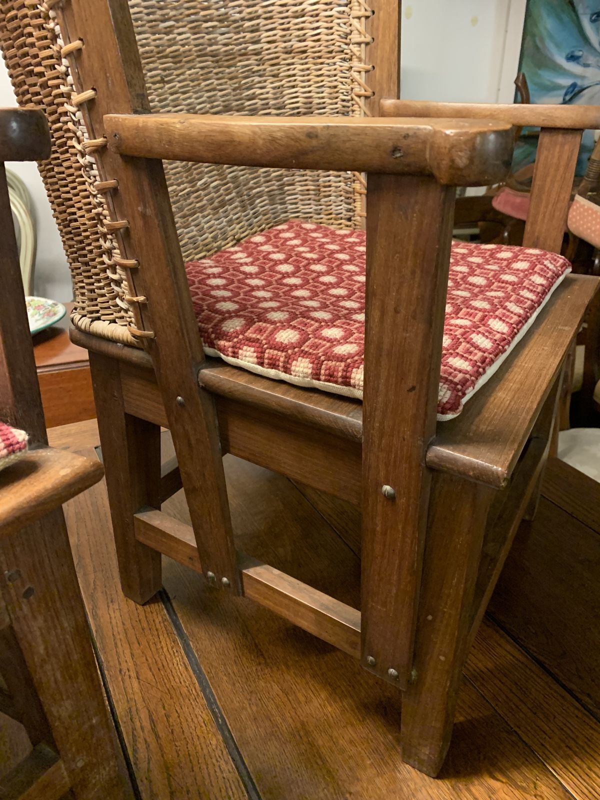 Pair Of Oak Framed Orkney Children’s Chairs photo Furniture