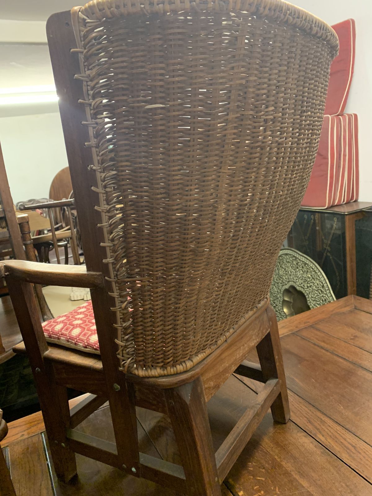 Pair Of Oak Framed Orkney Children’s Chairs photo vintage