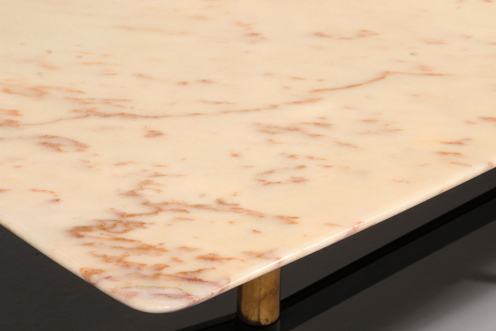 Marble Italy In The Style Of Gio Ponti Coffee Table Metal Brass, 1960s photo furniture