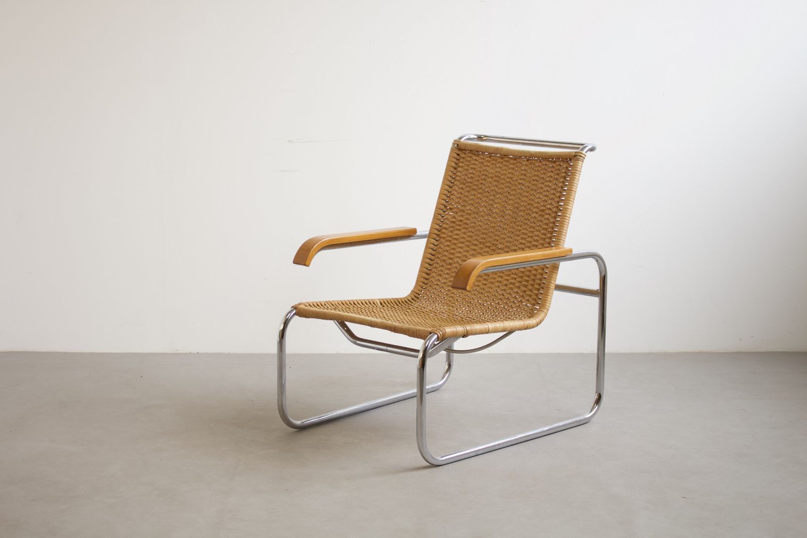 Marcel Breuer S39 Rattan Lounge Chair