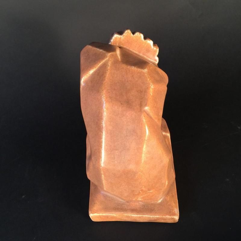 Art Deco Cubist Woman Sculpture By Angelo Hecq & Roger Guerin, 1925 photo furniture