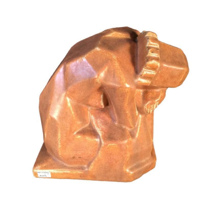Art Art Deco Cubist Woman Sculpture By Angelo Hecq & Roger Guerin, 1925 photo