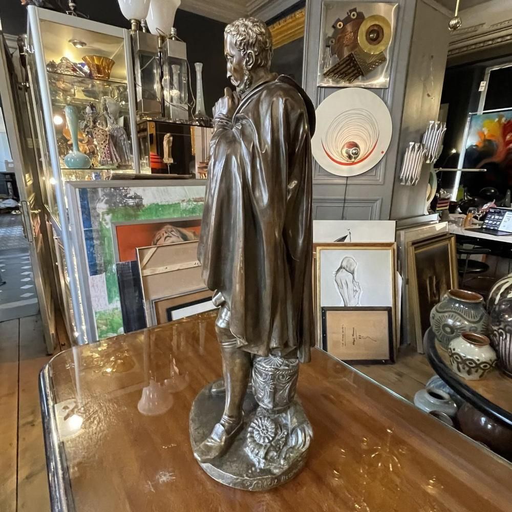 Jean Jacques Feuchère, Bernard Palissy Ceramist, Bronze Sculpture, 1844 photo vinterior