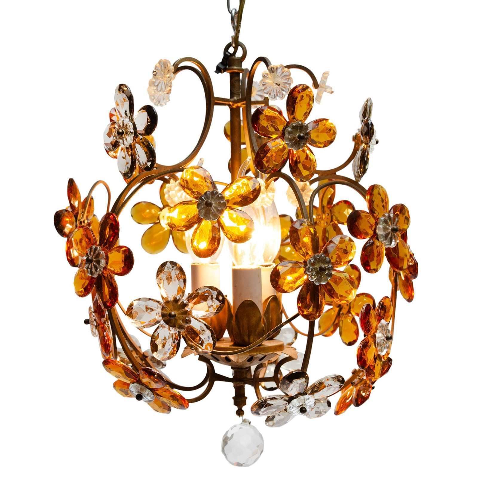Small Globe Chandelier By Bagués Of Paris With '5 Leaf Clover' Pendants photo furniture