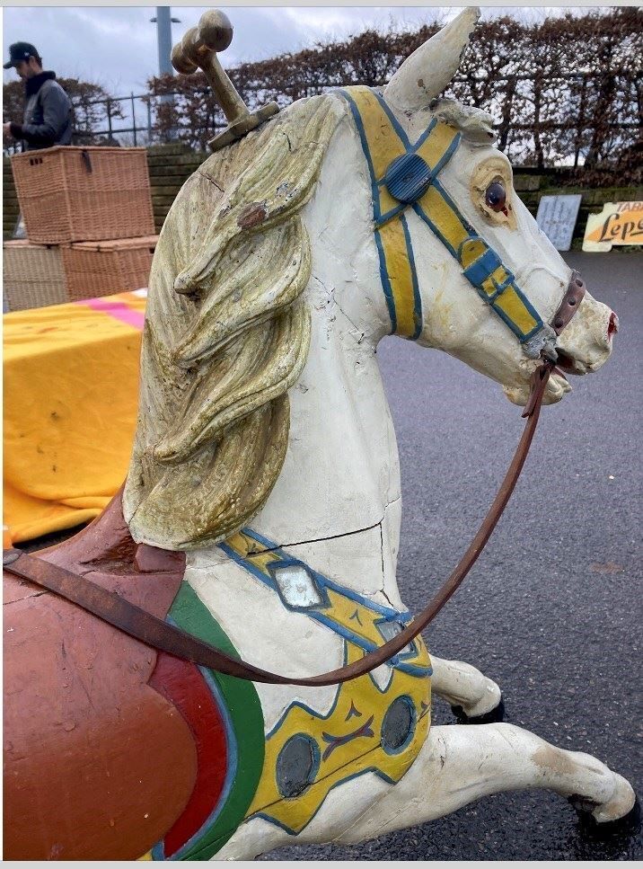 19th Century Carousel Horse Made By Friedrich Heyn Of Germany photo Art