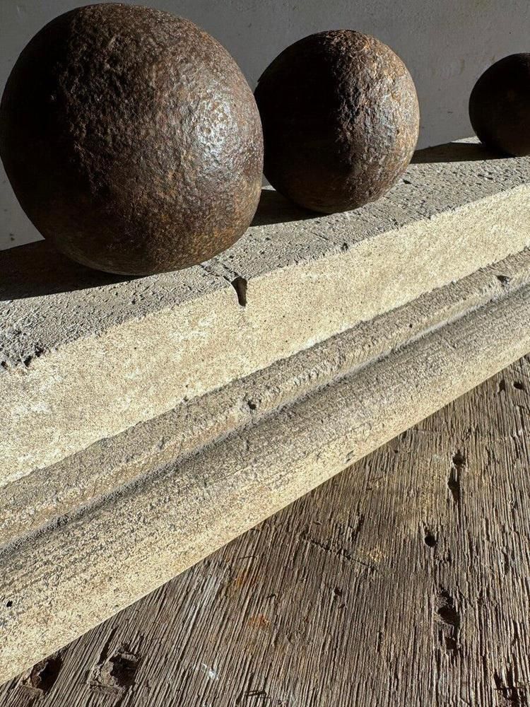Cannonballs On Pedestal By Walter De Buck, Set Of 4 photo buy