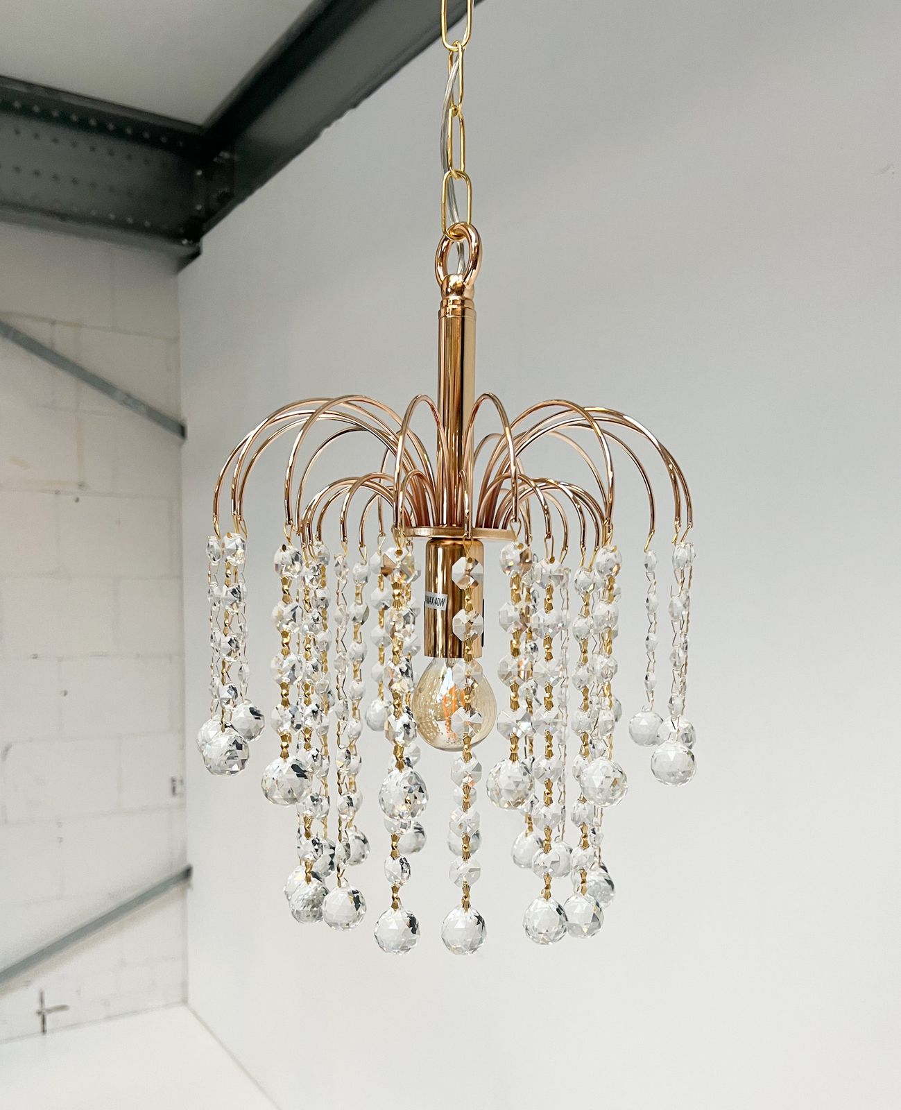 Italian Cristal Chandelier By Swarovski, After 2000