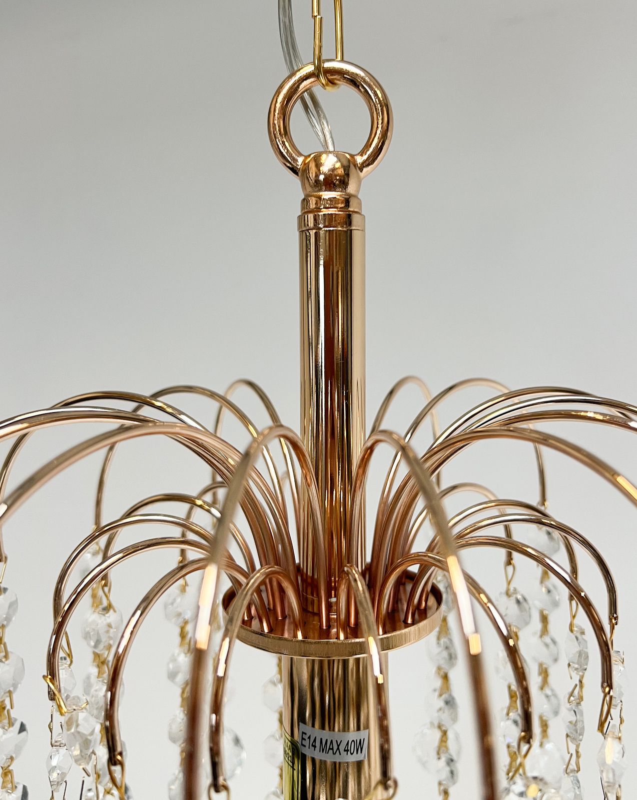 photo vinterior Italian Cristal Chandelier By Swarovski, After 2000