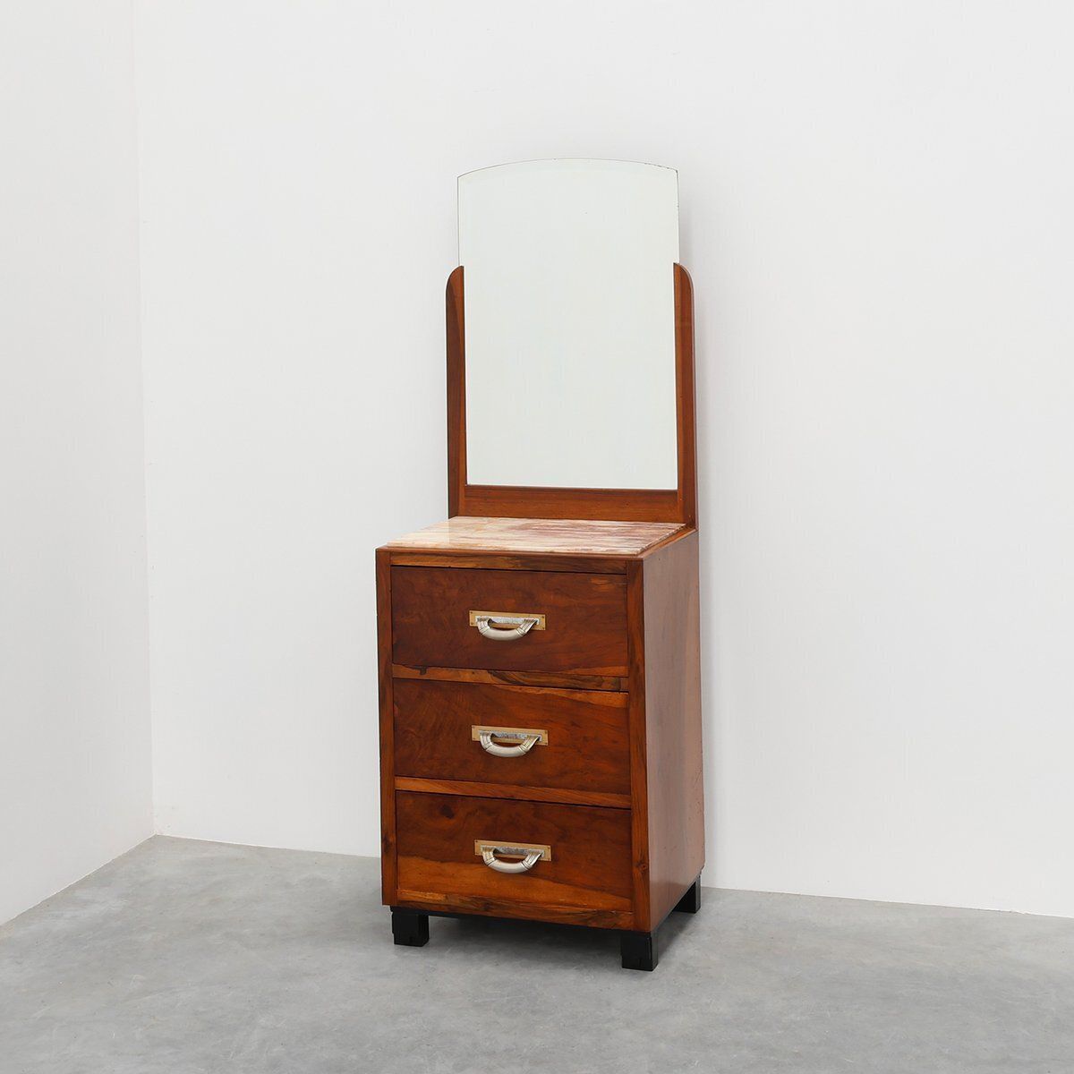 French Art Deco Dressing Table With Mirror, 1920s