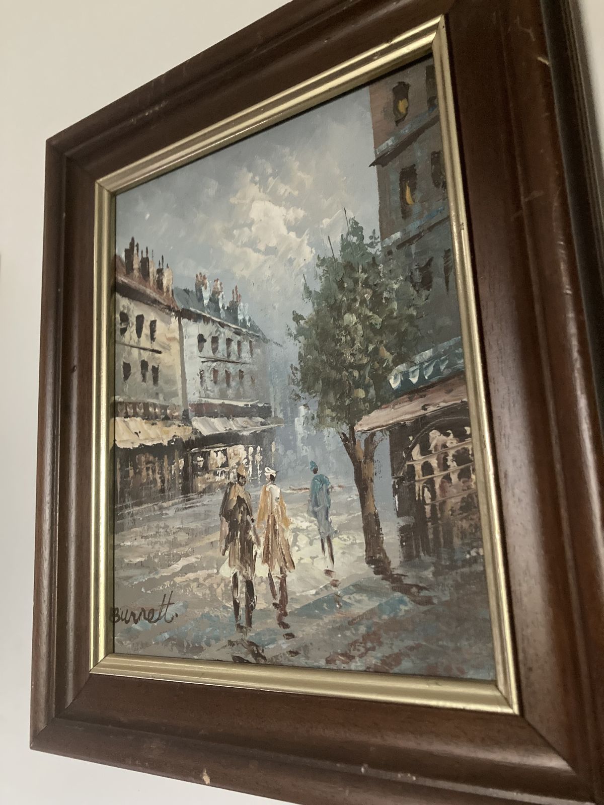 Caroline Burnett Oil In Canvas Parisian Scenery photo for sale