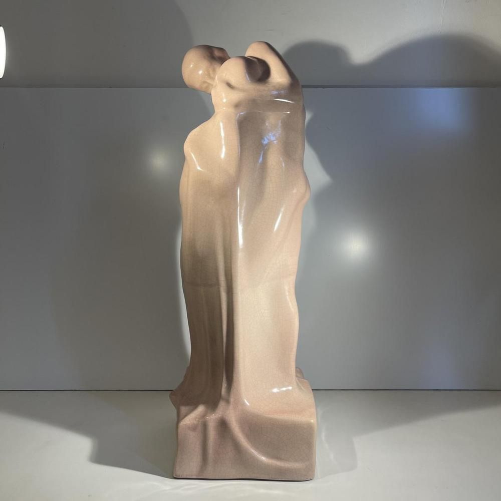 The Kiss Sculpture By Cris Agterberg For Roger Guerin, 1940 photo vintage