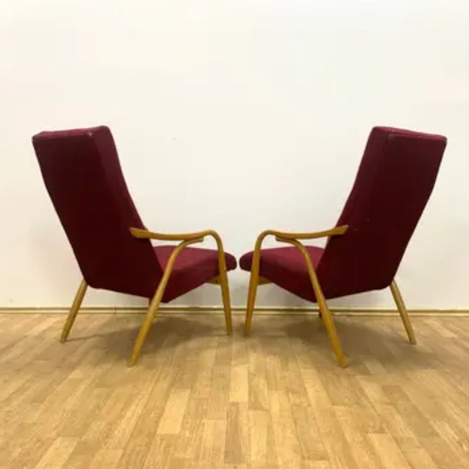 Retro Ton Armchairs By A. šuman, 1960s Czechoslovakia | Expo 58 Awarded photo buy