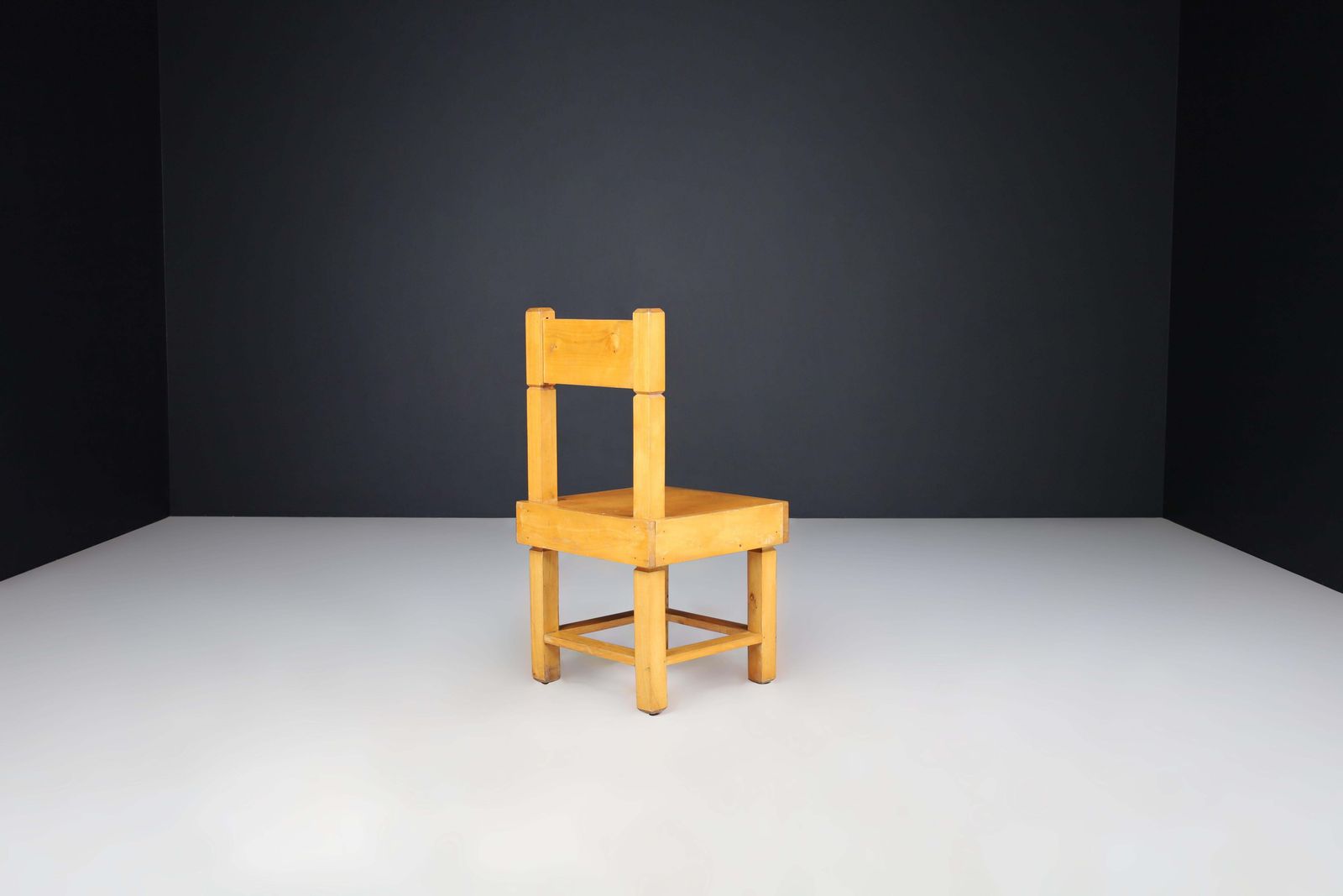 Set Of Four Mid Century Beechwood Chairs, France, 1950s. photo vinterior