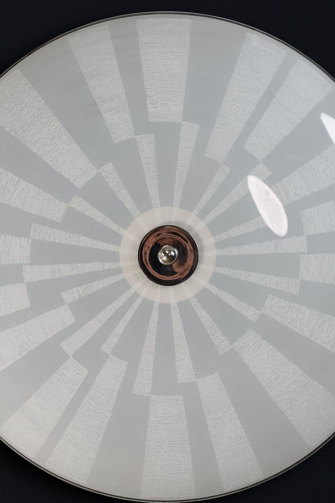 Mid Century Glass Hanging Pendant Or Wall Light Brussels World Expo 1958 (No16) photo Lighting