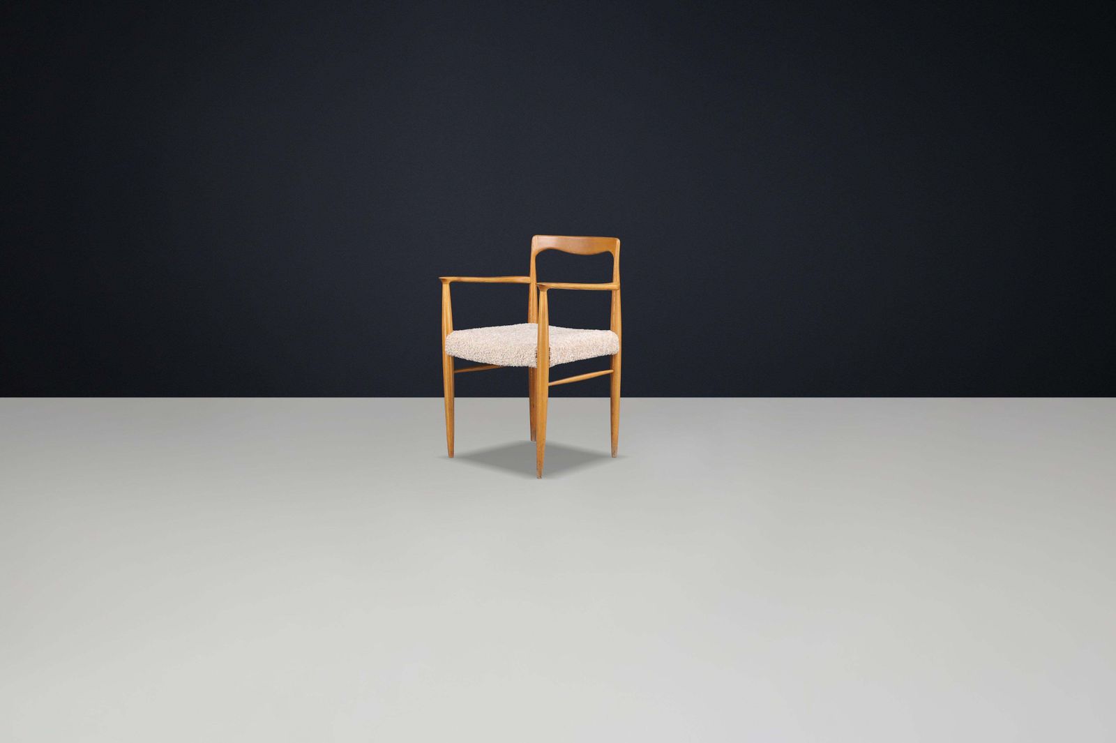 Dining Chair By Sedláček & Vyčítal, 1970s Czechoslovakia — New Teddy Upholstery photo buy