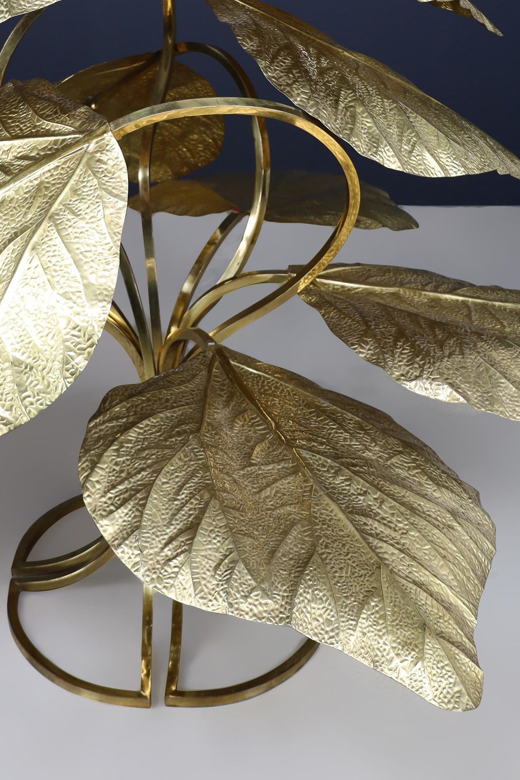 Lighting Carlo Giorgi For Bottega Gadda Gigantic Brass Floor Lamp, Italy 1970s photo