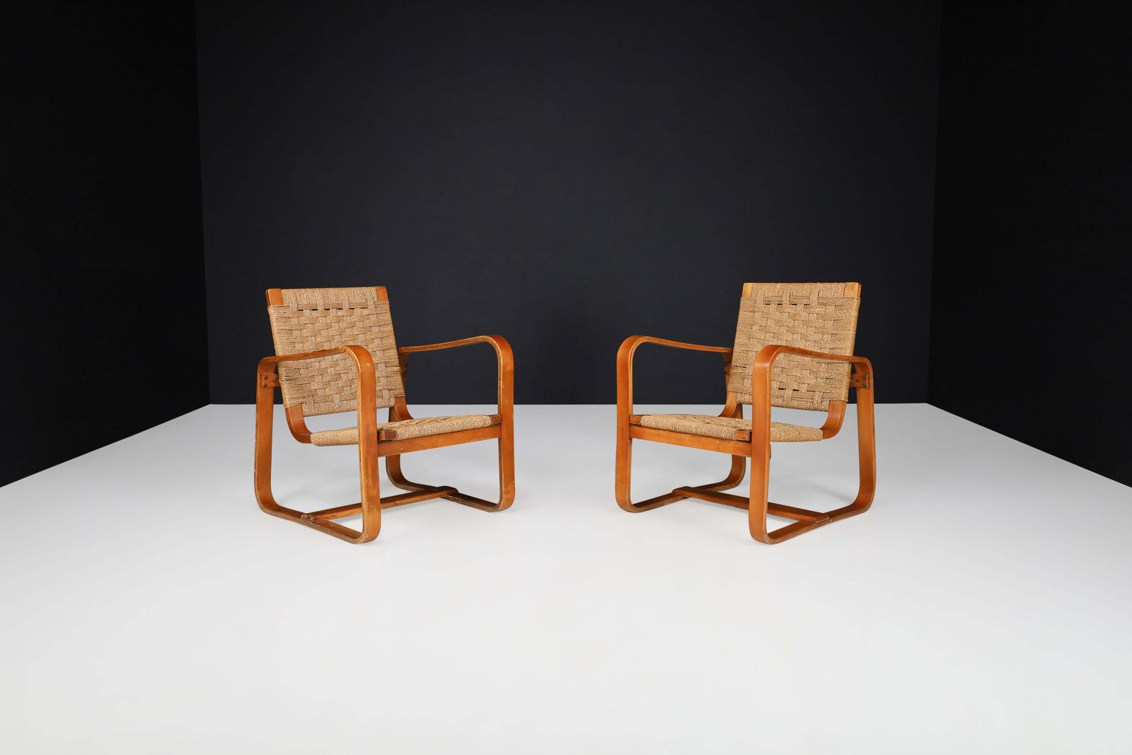 photo furniture Giuseppe Pagano Pogatschnig. 'Bocconi' Armchairs, Italy, 1940s