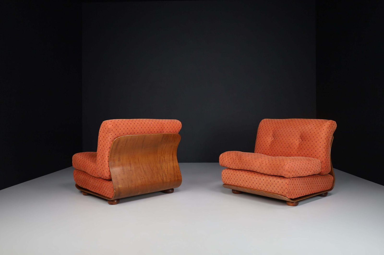 Mid Century Bentwood Lounge Chairs, Italy 1960s photo buy