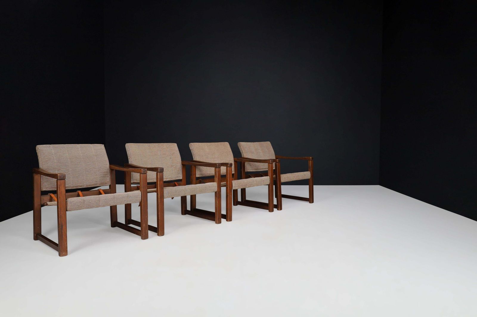 photo furniture Lounge Chairs In Pine And Fabric By Karin Mobring, Sweden 1970s