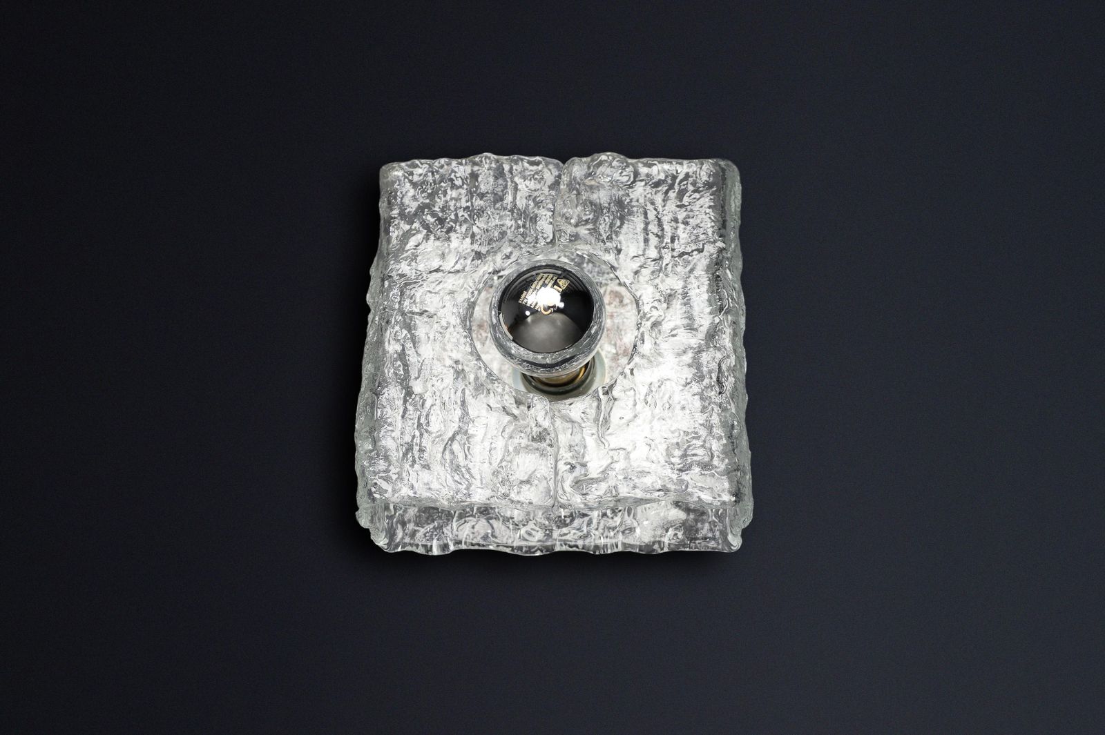 photo for sale Mid Century Modern Crystal Glass Sconces By Kaiser Leuchten Germany 24 Available
