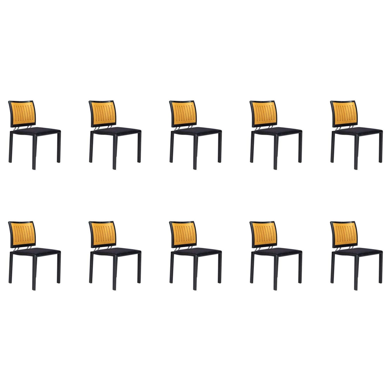 Quadro Chairs By Bruno Rey & Charles Polin For Dietiker, Switzerland, 1980s
