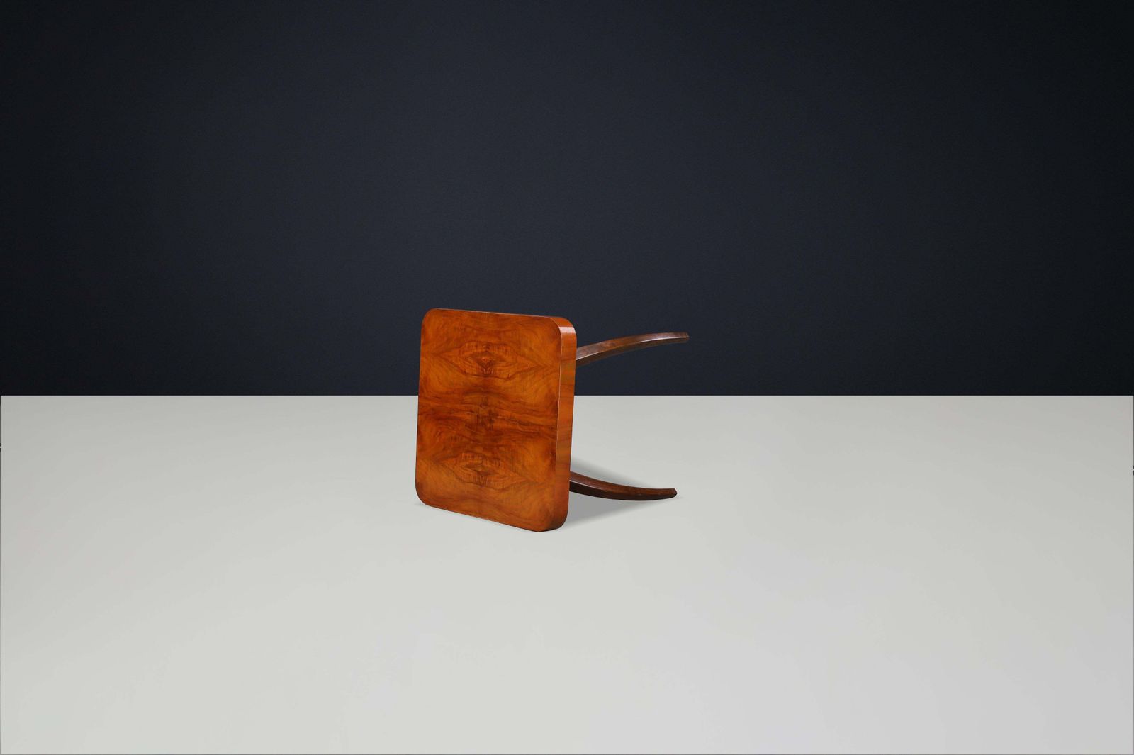 Art Deco Spider Table In Walnut By Jindřich Halabala, 1940s, Czechoslovakia photo 1622.0
