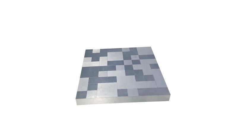 Coffee Table Cube Shaped Mid Century In The Manner Of Paul Evans photo for sale